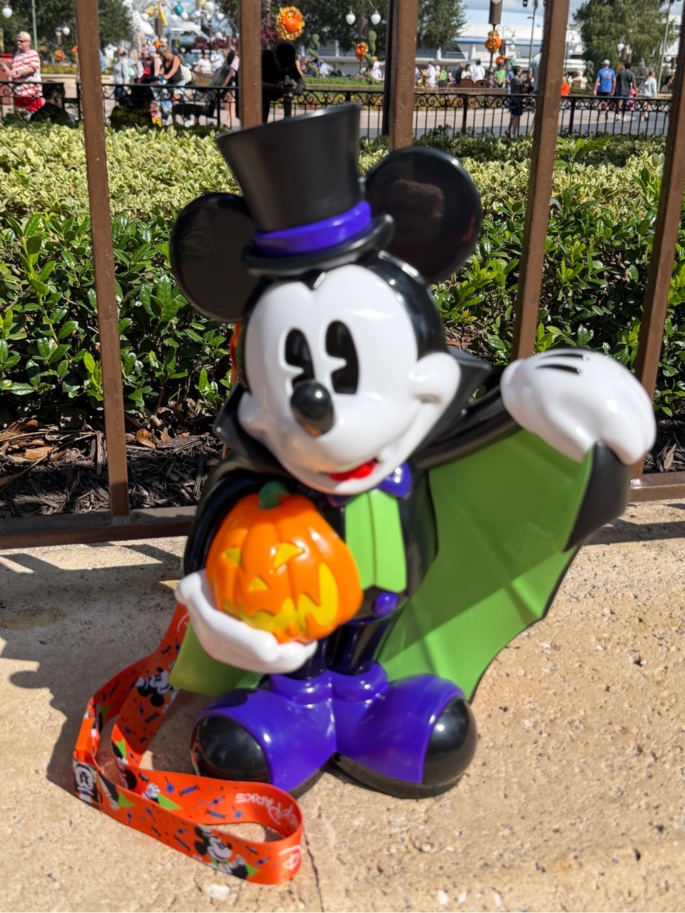 🧡 2026 Disney Parks Vampire Mickey Mouse Halloween Light Up Popcorn Bucket
